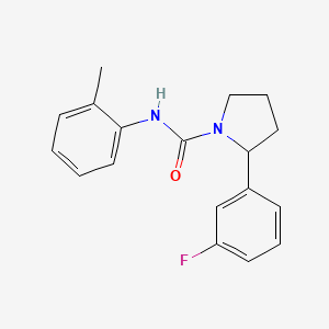 2-(3-fluorophenyl)-N-(2-methylphenyl)-1-pyrrolidinecarboxamide