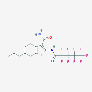 2-[(2,2,3,3,4,4,5,5,5-Nonafluoropentanoyl)amino]-6-propyl-4,5,6,7-tetrahydro-1-benzothiophene-3-carboxamide