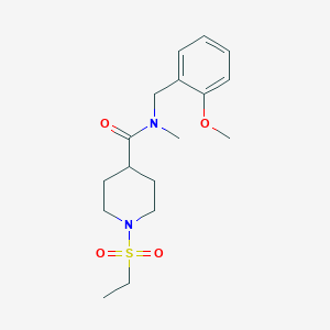 1-(ETHANESULFONYL)-N-[(2-METHOXYPHENYL)METHYL]-N-METHYLPIPERIDINE-4-CARBOXAMIDE