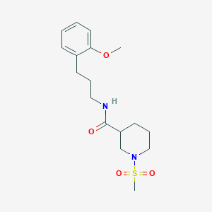 1-METHANESULFONYL-N-[3-(2-METHOXYPHENYL)PROPYL]PIPERIDINE-3-CARBOXAMIDE