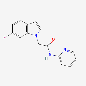 2-(6-fluoro-1H-indol-1-yl)-N-2-pyridinylacetamide