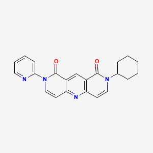 2-cyclohexyl-8-(pyridin-2-yl)pyrido[4,3-b][1,6]naphthyridine-1,9(2H,8H)-dione