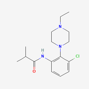 N-[3-chloro-2-(4-ethylpiperazin-1-yl)phenyl]-2-methylpropanamide