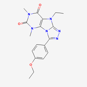 3-(4-ethoxyphenyl)-9-ethyl-5,7-dimethyl-5,9-dihydro-6H-[1,2,4]triazolo[4,3-e]purine-6,8(7H)-dione