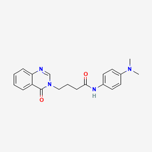 N-[4-(dimethylamino)phenyl]-4-(4-oxoquinazolin-3(4H)-yl)butanamide