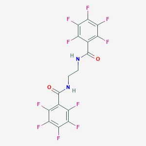 molecular formula C16H6F10N2O2 B449441 2,3,4,5,6-pentafluoro-N-{2-[(2,3,4,5,6-pentafluorobenzoyl)amino]ethyl}benzamide 