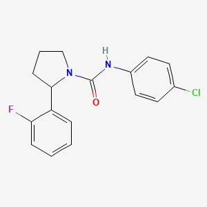 N-(4-chlorophenyl)-2-(2-fluorophenyl)-1-pyrrolidinecarboxamide