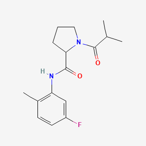 N-(5-fluoro-2-methylphenyl)-1-isobutyrylprolinamide