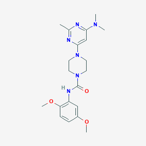 N-(2,5-dimethoxyphenyl)-4-[6-(dimethylamino)-2-methylpyrimidin-4-yl]piperazine-1-carboxamide