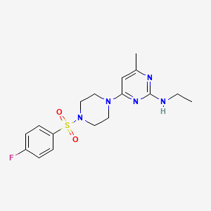 N-Ethyl-4-[4-(4-fluorobenzenesulfonyl)piperazin-1-YL]-6-methylpyrimidin-2-amine