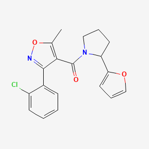 3-(2-chlorophenyl)-4-{[2-(2-furyl)-1-pyrrolidinyl]carbonyl}-5-methylisoxazole