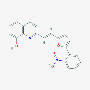 molecular formula C21H14N2O4 B449455 2-[2-(5-{2-Nitrophenyl}-2-furyl)vinyl]-8-quinolinol 