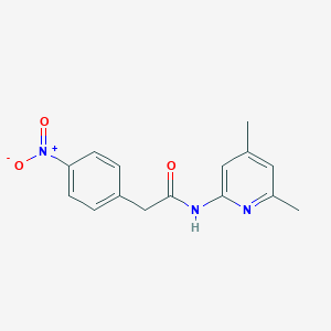 molecular formula C15H15N3O3 B449459 N-(4,6-dimethyl-2-pyridinyl)-2-{4-nitrophenyl}acetamide 
