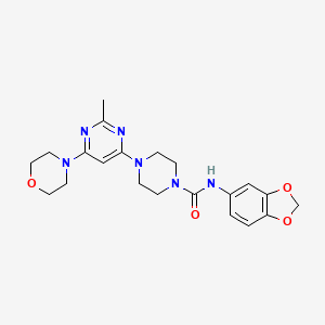 N-1,3-benzodioxol-5-yl-4-[2-methyl-6-(4-morpholinyl)-4-pyrimidinyl]-1-piperazinecarboxamide