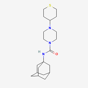 N-1-adamantyl-4-(tetrahydro-2H-thiopyran-4-yl)piperazine-1-carboxamide