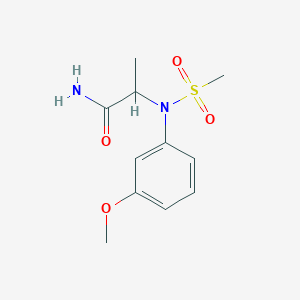 N~2~-(3-methoxyphenyl)-N~2~-(methylsulfonyl)alaninamide