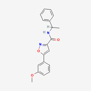 5-(3-methoxyphenyl)-N-(1-phenylethyl)-1,2-oxazole-3-carboxamide