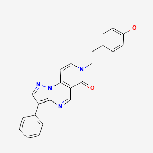 7-[2-(4-methoxyphenyl)ethyl]-2-methyl-3-phenylpyrazolo[1,5-a]pyrido[3,4-e]pyrimidin-6(7H)-one