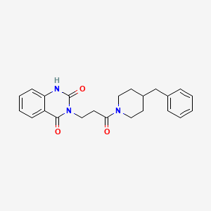 3-[3-(4-BENZYLPIPERIDIN-1-YL)-3-OXOPROPYL]-1,2,3,4-TETRAHYDROQUINAZOLINE-2,4-DIONE