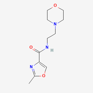 2-methyl-N-[2-(4-morpholinyl)ethyl]-1,3-oxazole-4-carboxamide