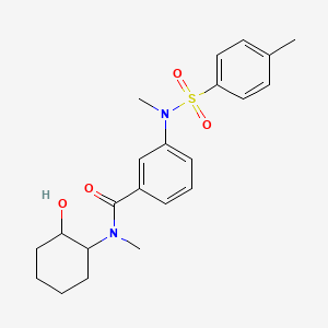 N-(2-hydroxycyclohexyl)-N-methyl-3-{methyl[(4-methylphenyl)sulfonyl]amino}benzamide