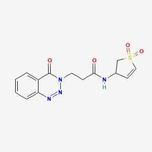 N-(1,1-dioxido-2,3-dihydrothiophen-3-yl)-3-(4-oxo-1,2,3-benzotriazin-3(4H)-yl)propanamide