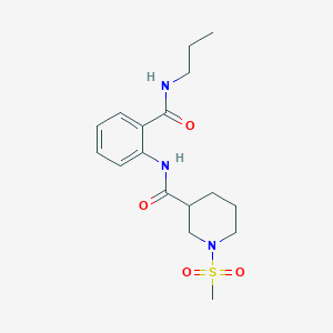 1-METHANESULFONYL-N-[2-(PROPYLCARBAMOYL)PHENYL]PIPERIDINE-3-CARBOXAMIDE