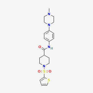 N-[4-(4-methyl-1-piperazinyl)phenyl]-1-(2-thienylsulfonyl)-4-piperidinecarboxamide