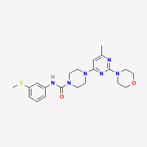 4-[6-Methyl-2-(morpholin-4-YL)pyrimidin-4-YL]-N-[3-(methylsulfanyl)phenyl]piperazine-1-carboxamide