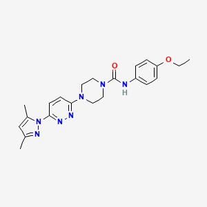 4-[6-(3,5-dimethyl-1H-pyrazol-1-yl)-3-pyridazinyl]-N-(4-ethoxyphenyl)-1-piperazinecarboxamide