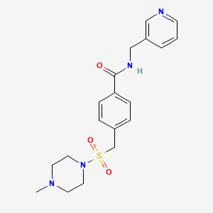 4-{[(4-METHYLPIPERAZINO)SULFONYL]METHYL}-N~1~-(3-PYRIDYLMETHYL)BENZAMIDE