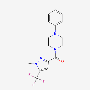 1-[1-Methyl-5-(trifluoromethyl)-1H-pyrazole-3-carbonyl]-4-phenylpiperazine