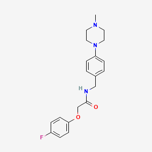 2-(4-FLUOROPHENOXY)-N-{[4-(4-METHYLPIPERAZIN-1-YL)PHENYL]METHYL}ACETAMIDE