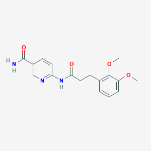 6-{[3-(2,3-dimethoxyphenyl)propanoyl]amino}nicotinamide