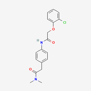 2-(2-chlorophenoxy)-N-{4-[2-(dimethylamino)-2-oxoethyl]phenyl}acetamide