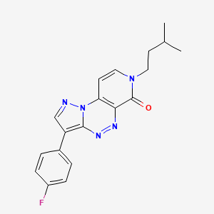 3-(4-fluorophenyl)-7-(3-methylbutyl)pyrazolo[5,1-c]pyrido[4,3-e][1,2,4]triazin-6(7H)-one