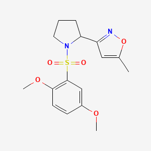 3-{1-[(2,5-dimethoxyphenyl)sulfonyl]-2-pyrrolidinyl}-5-methylisoxazole