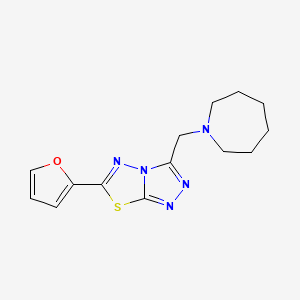 3-(1-azepanylmethyl)-6-(2-furyl)[1,2,4]triazolo[3,4-b][1,3,4]thiadiazole