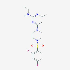 4-{4-[(2,4-difluorophenyl)sulfonyl]-1-piperazinyl}-N-ethyl-6-methyl-2-pyrimidinamine