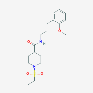 1-(ETHANESULFONYL)-N-[3-(2-METHOXYPHENYL)PROPYL]PIPERIDINE-4-CARBOXAMIDE