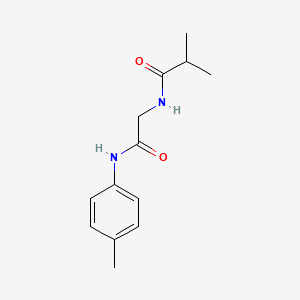 2-methyl-N-{2-[(4-methylphenyl)amino]-2-oxoethyl}propanamide