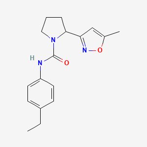 N-(4-ethylphenyl)-2-(5-methyl-1,2-oxazol-3-yl)pyrrolidine-1-carboxamide