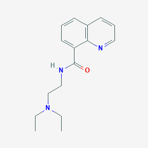 molecular formula C16H21N3O B4495079 N-[2-(diethylamino)ethyl]quinoline-8-carboxamide 