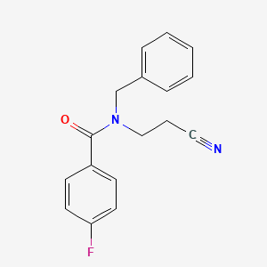 N-benzyl-N-(2-cyanoethyl)-4-fluorobenzamide