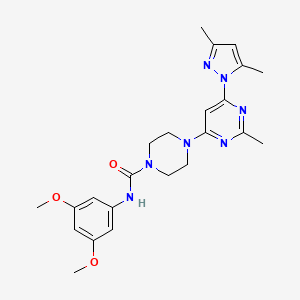 N-(3,5-dimethoxyphenyl)-4-[6-(3,5-dimethyl-1H-pyrazol-1-yl)-2-methyl-4-pyrimidinyl]-1-piperazinecarboxamide