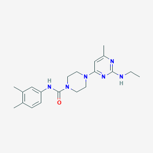 N-(3,4-dimethylphenyl)-4-[2-(ethylamino)-6-methylpyrimidin-4-yl]piperazine-1-carboxamide