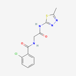 2-chloro-N-{2-[(5-methyl-1,3,4-thiadiazol-2-yl)amino]-2-oxoethyl}benzamide