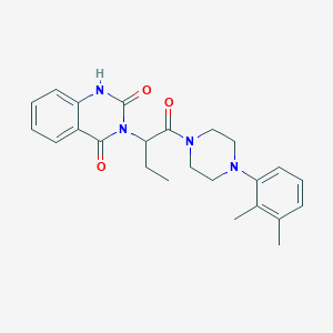 3-{1-[4-(2,3-DIMETHYLPHENYL)PIPERAZIN-1-YL]-1-OXOBUTAN-2-YL}-1,2,3,4-TETRAHYDROQUINAZOLINE-2,4-DIONE