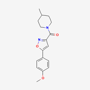 1-{[5-(4-methoxyphenyl)-3-isoxazolyl]carbonyl}-4-methylpiperidine