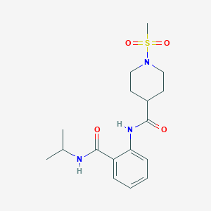 1-METHANESULFONYL-N-{2-[(PROPAN-2-YL)CARBAMOYL]PHENYL}PIPERIDINE-4-CARBOXAMIDE